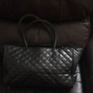 Black Quilted Purse